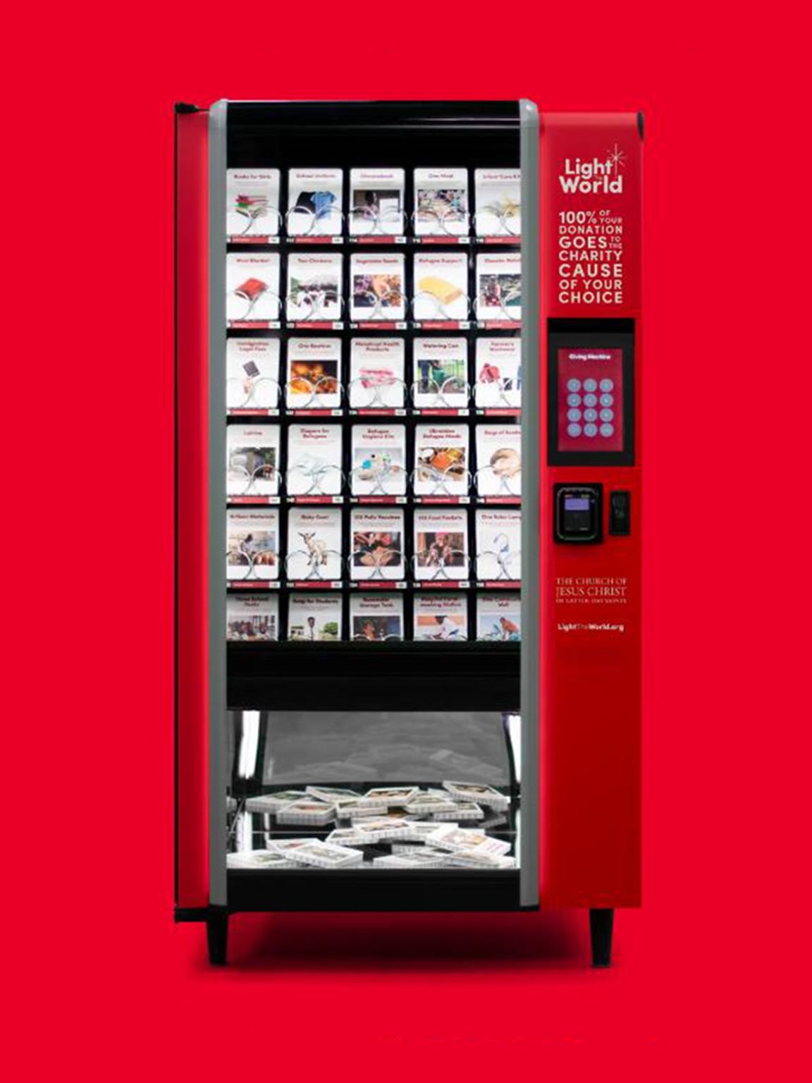 Photo of the Giving Machine in Calgary, Alberta, Canada.